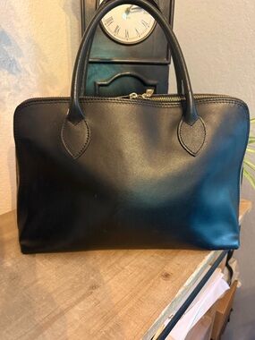 Italian Leather Top Handle Satchel – Borse in Pelle
